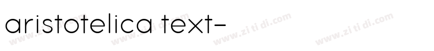 aristotelica text字体转换